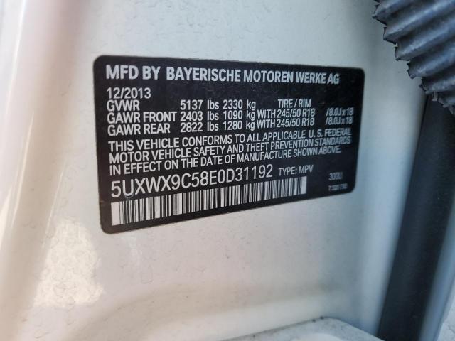 5UXWX9C58E0D31192 BMW X3 Xdrive28i