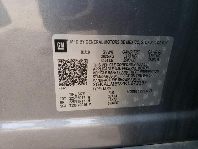 3GKALMEV2KL273197 GMC Terrain Sle