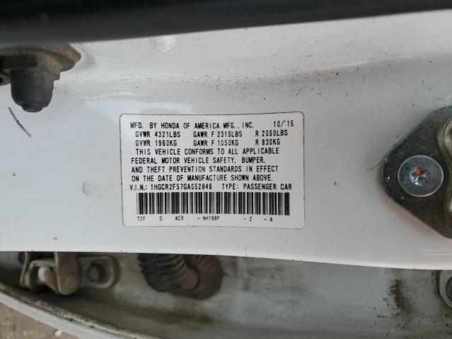 1HGCR2F57GA052846 Honda Accord Sport