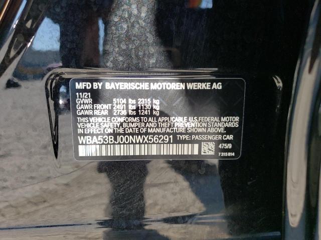 WBA53BJ00NWX56291 BMW 540 I