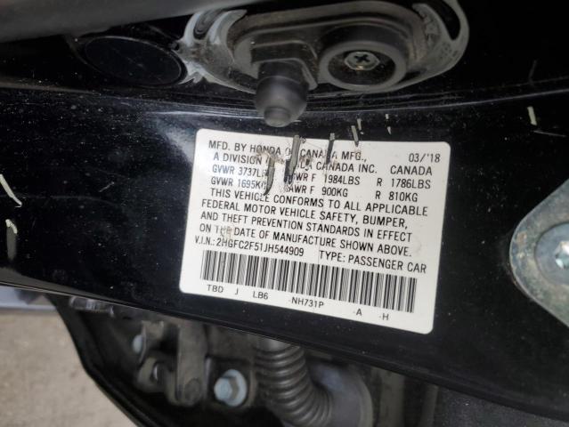 2HGFC2F51JH544909 Honda Civic Lx