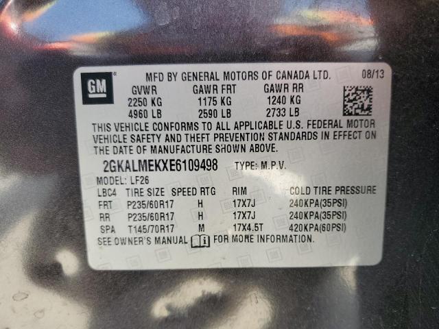 2GKALMEKXE6109498 GMC Terrain Sle