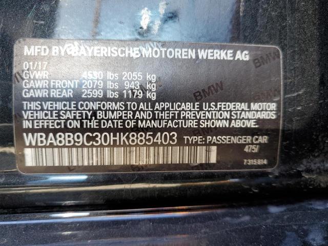 WBA8B9C30HK885403 BMW 330 I