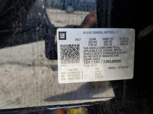 1GKS1BKC7JR120050 GMC YUKON SLT