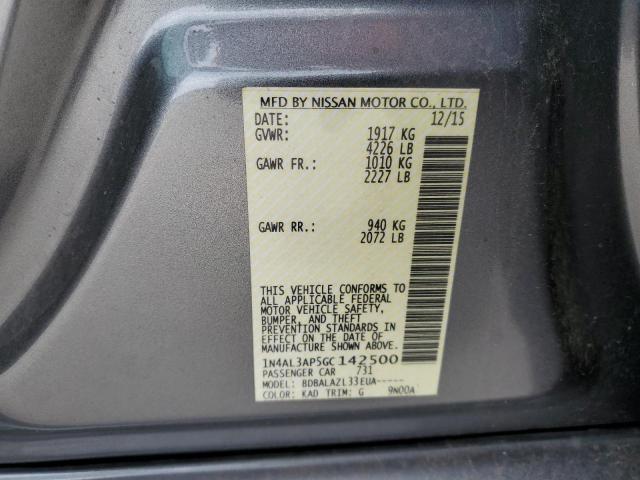 1N4AL3AP5GC142500 Nissan ALTIMA 2.5
