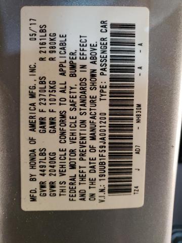 19UUB1F59JA001200 Acura TLX TECH