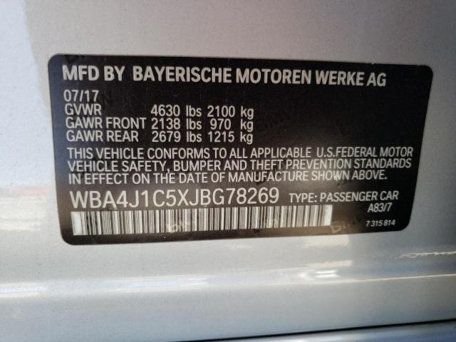 WBA4J1C5XJBG78269 BMW 430i Gran Coupe
