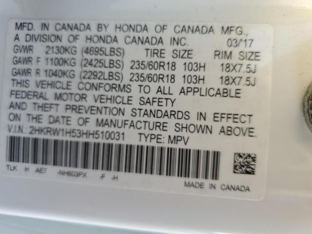 2HKRW1H53HH510031 Honda CR-V EX