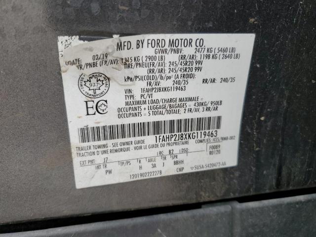 1FAHP2J8XKG119463 Ford Taurus Limited