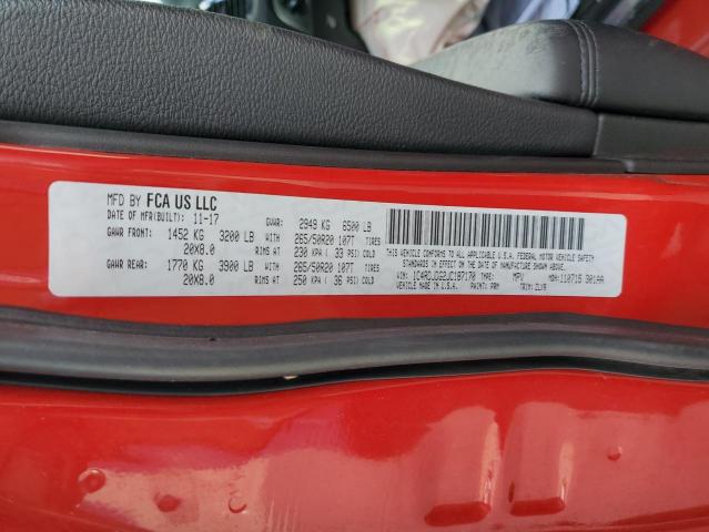 1C4RDJDG2JC187170 Dodge DURANGO GT