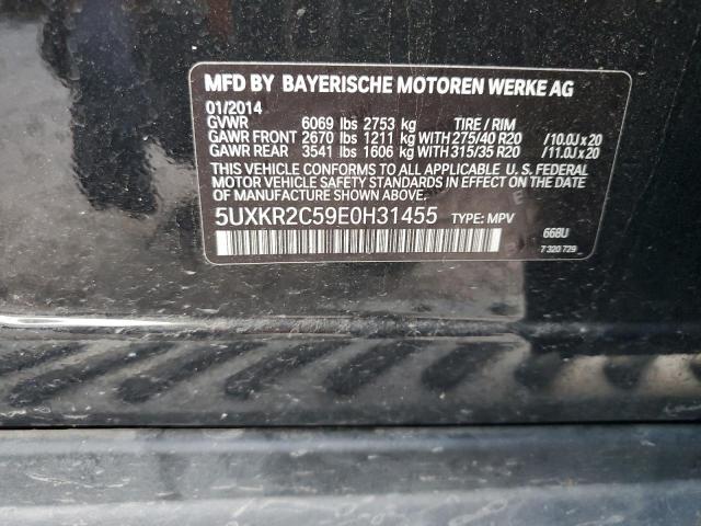 5UXKR2C59E0H31455 BMW X5 Sdrive35i