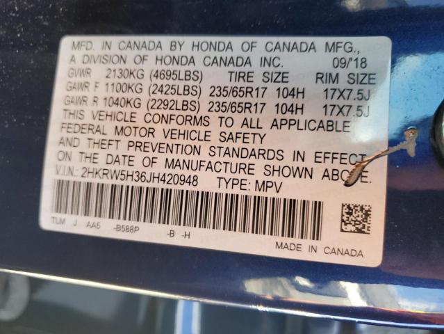2HKRW5H36JH420948 Honda CR-V LX