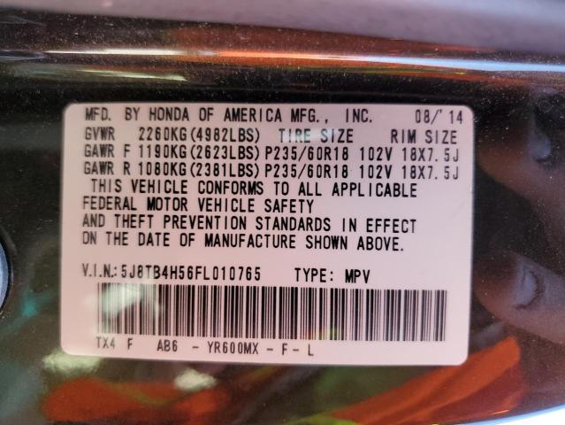 5J8TB4H56FL010765 Acura Rdx Technology