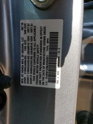 7FARW1H98JE052921 Honda Cr-v Touring
