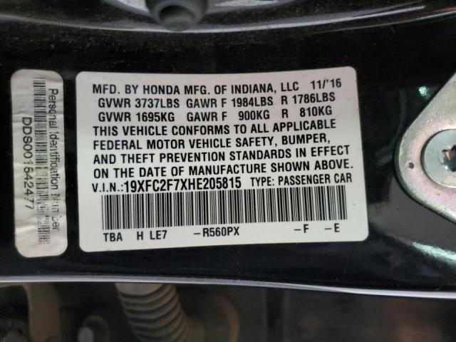19XFC2F7XHE205815 Honda CIVIC EX