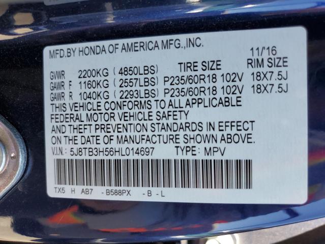 5J8TB3H56HL014697 Acura Rdx Technology