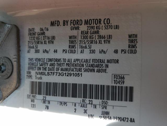 NM0LS7F73G1291051 Ford Transit Connect Xlt