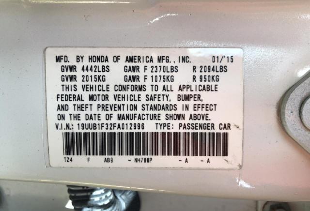 19UUB1F32FA012996 Acura TLX