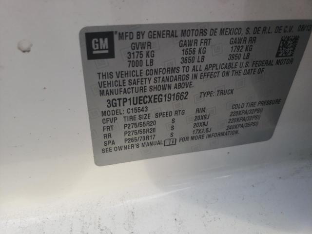 3GTP1UECXEG191662 GMC Sierra C1500 Sle