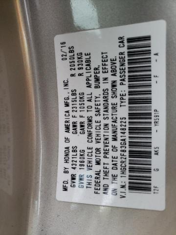 1HGCR2F83GA148225 Honda ACCORD EXL