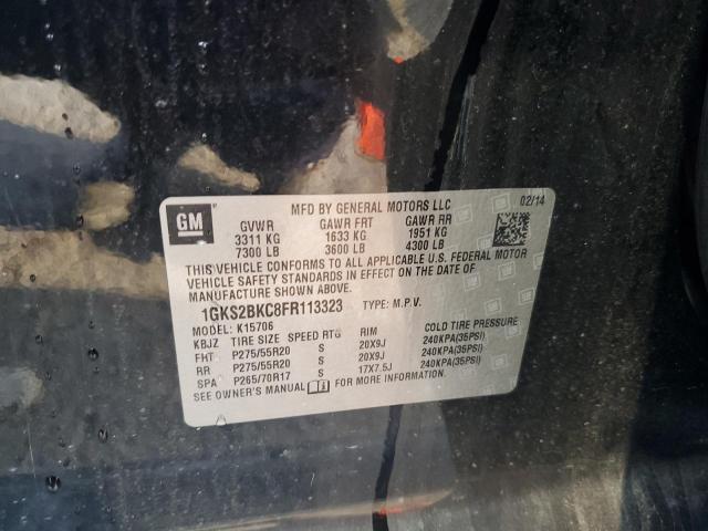 1GKS2BKC8FR113323 GMC YUKON SLT