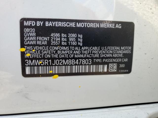 3MW5R1J02M8B47803 BMW 330I