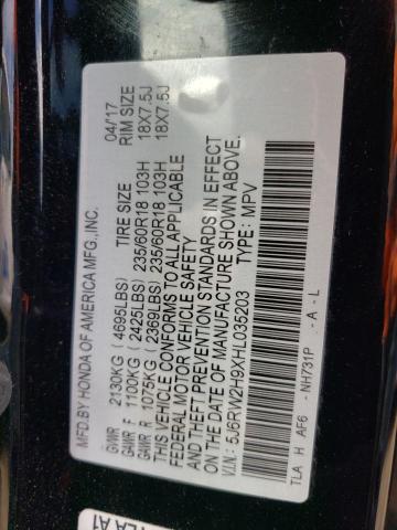 5J6RW2H9XHL035203 Honda Cr-v Touring