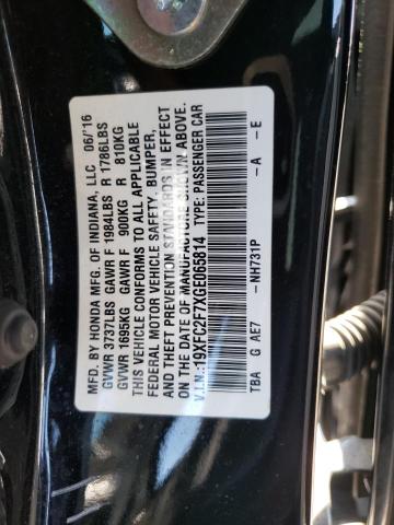 19XFC2F7XGE065814 Honda CIVIC EX