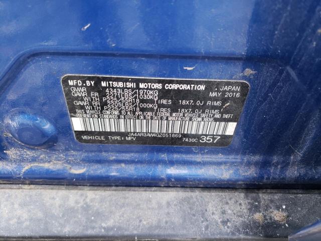 JA4AR3AW4GZ051869 Mitsubishi Outlander Sport Es