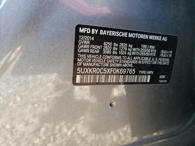 5UXKR0C5XF0K69765 BMW X5 Xdrive35i
