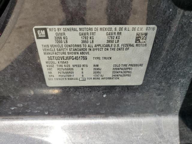 3GTU2VEJ6FG451769 GMC Sierra K1500 Slt
