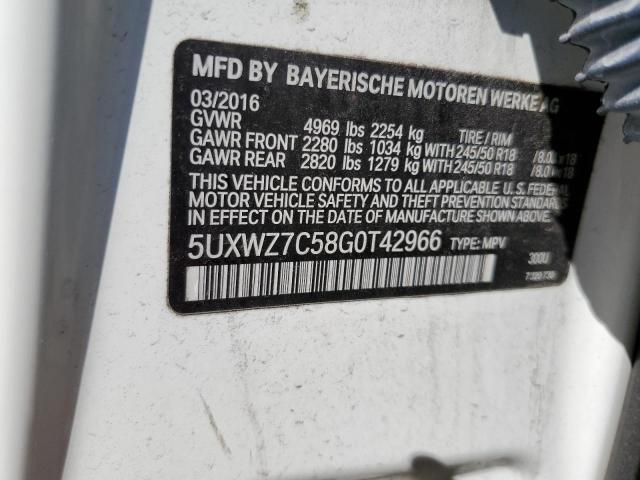 5UXWZ7C58G0T42966 BMW X3 Sdrive28i