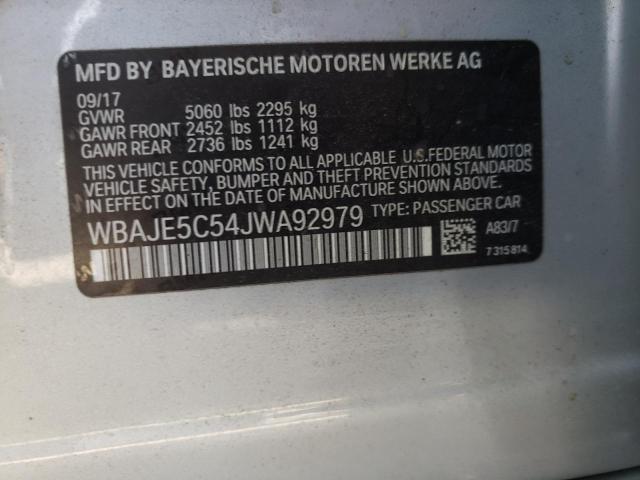 WBAJE5C54JWA92979 BMW 540 I