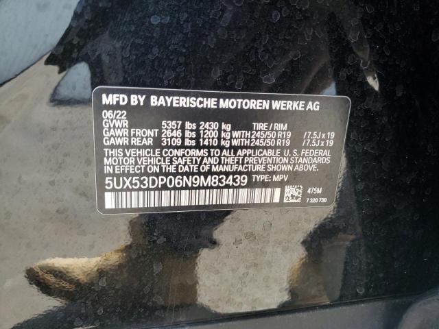 5UX53DP06N9M83439 BMW X3 Xdrive30i