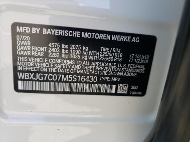 WBXJG7C07M5S16430 BMW X1 Sdrive28i