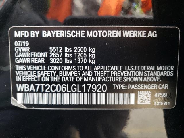 WBA7T2C06LGL17920 BMW 740 I