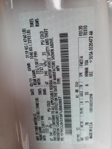 1FMCU9GX9FUB60657 Ford ESCAPE SE