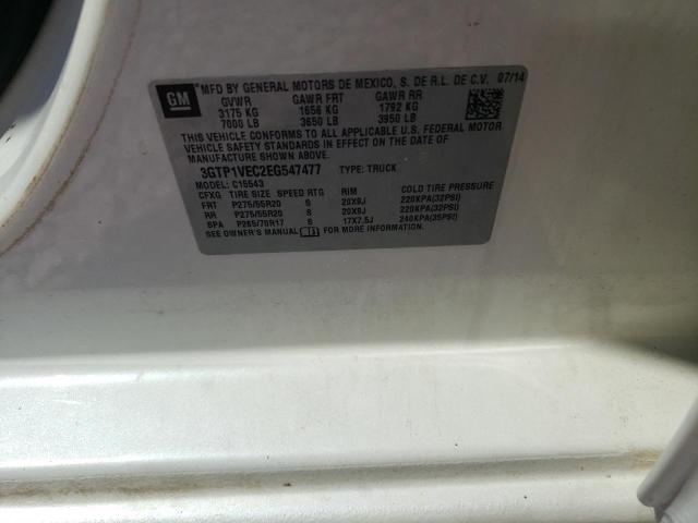 3GTP1VEC2EG547477 GMC Sierra C1500 Slt