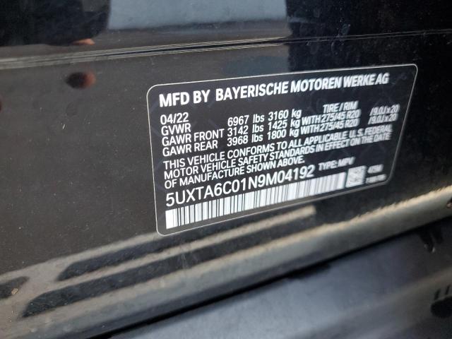 5UXTA6C01N9M04192 BMW X5 Xdrive45e