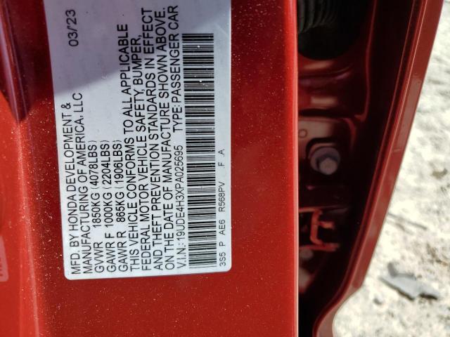 19UDE4H3XPA025695 Acura Integra A-spec
