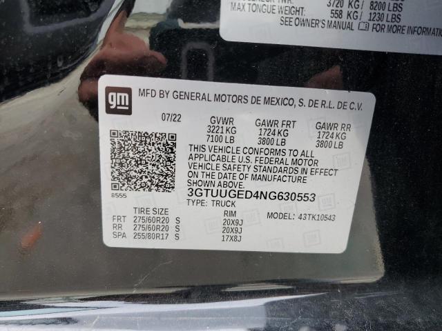 3GTUUGED4NG630553 GMC Sierra K1500 Denali
