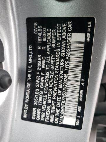 SHHFK7H50JU233245 Honda CIVIC EX