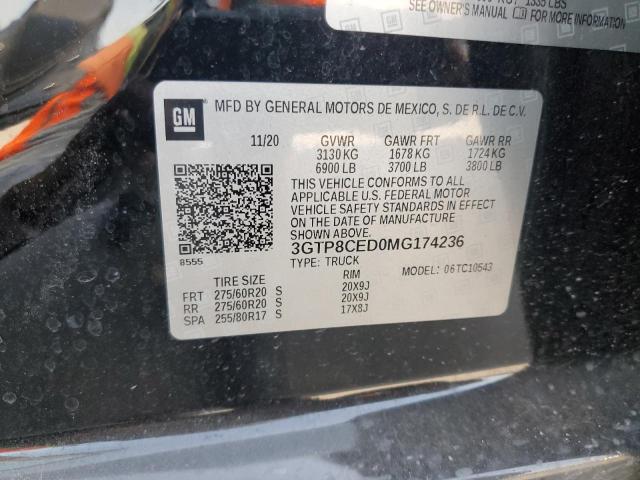 3GTP8CED0MG174236 GMC Sierra C1500 Elevation