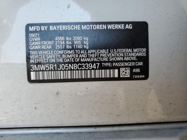 3MW5R1J05N8C33947 BMW 330I