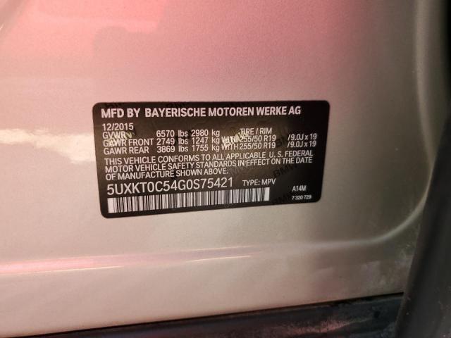 5UXKT0C54G0S75421 BMW X5 Xdr40e