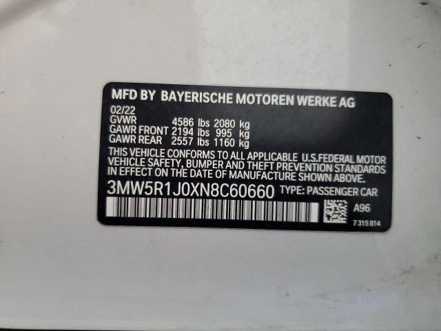 3MW5R1J0XN8C60660 BMW 330I