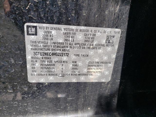 3GTU2NEC4HG222172 GMC Sierra K1500 Slt