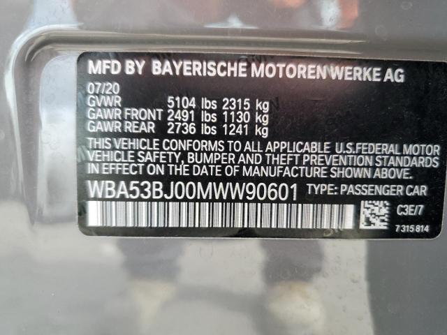 WBA53BJ00MWW90601 BMW 540 I