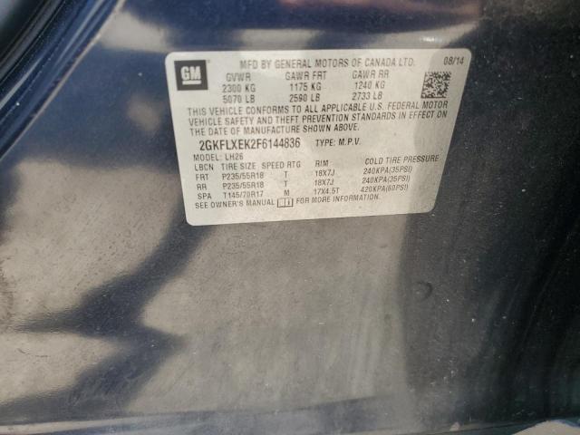 2GKFLXEK2F6144836 GMC Terrain Slt