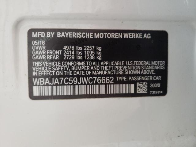 WBAJA7C59JWC76662 BMW 530 XI